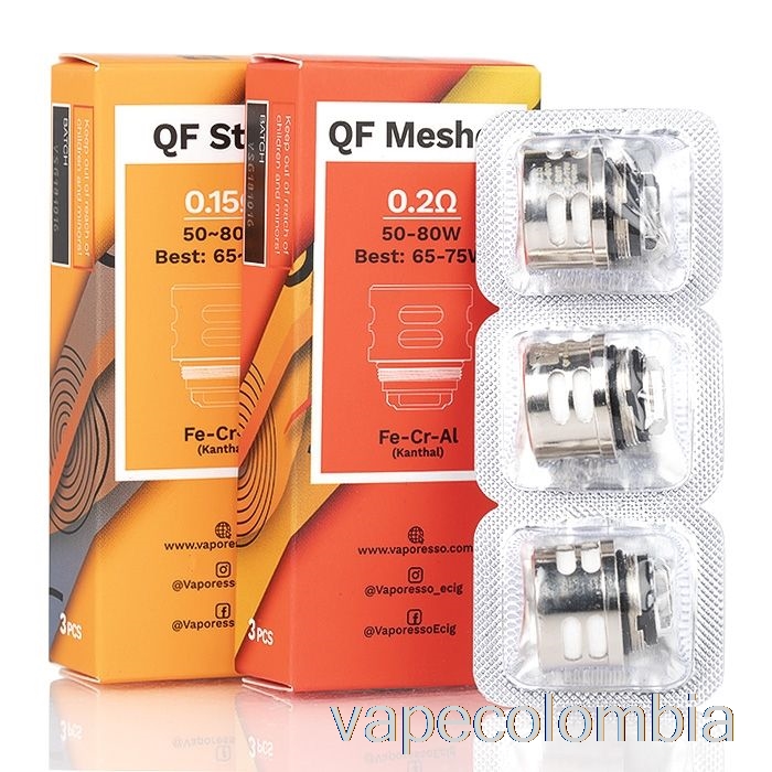 Bobinas De Repuesto Vaporesso Skrr Qf Desechables Vape Bobinas De Malla Qf De 0.2ohm